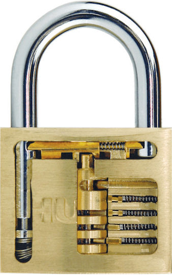 Hugo Locks BR 70 Μπρούτζινο Λουκέτο Πέταλο με Κλειδί 70mm