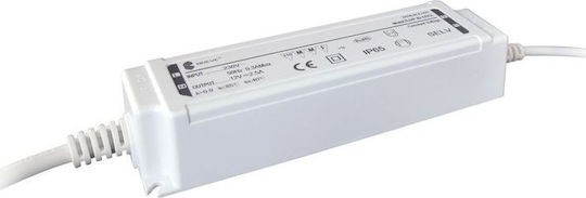 Breve Τροφοδοτικό LED Στεγανό IP65 Ισχύος 40W με Τάση Εξόδου 12V