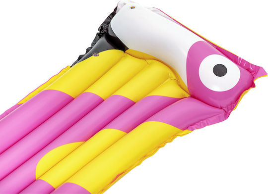 Bestway Tropical Bird Aufblasbares Pool-Luftmatratze Flamingo Rosa 183x76cm