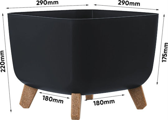 Prosperplast Gracia Саксия Дърво Сив Prosperplast Gracia Саксия Дърво Сив