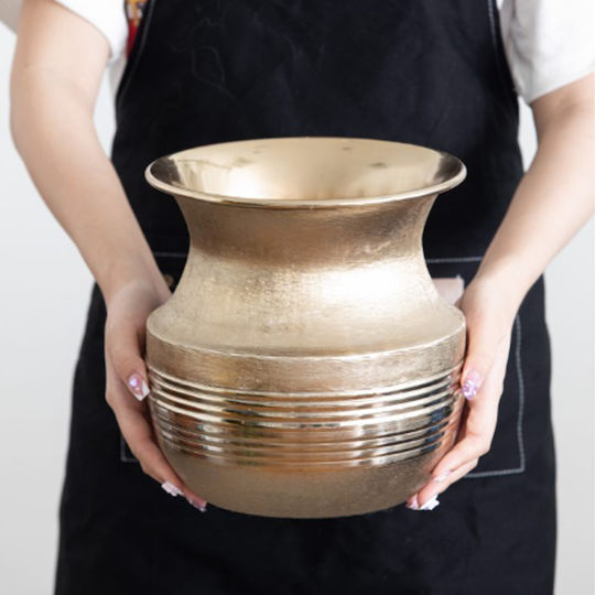 Artekko Κασπώ Αλουμινίου Χρυσό 21.5x21.5x22.5εκ.