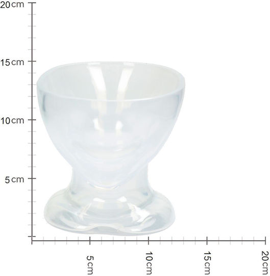 ArteLibre Planter Glass White 17.5x17.5x15cm.