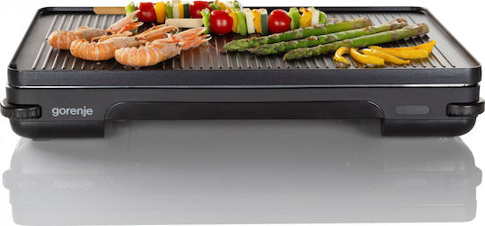 Gorenje Tabletop Grătar Electric Raclette Placă Striată 1800W cu Termostat Reglabil 49bucx32.5buccm