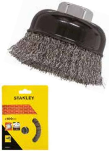 Stanley STA36205 Perie de sârmă Εvazati pentru unghiular 100mm M14