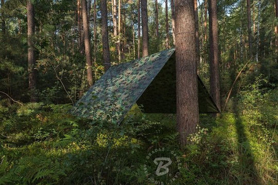 Bradas Waterproof Tarpaulin 90gr/m² 8x5m. Light Type Khaki