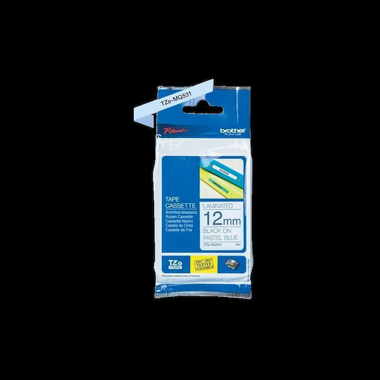 Brother Label Maker Tape 4m x 12mm Blue
