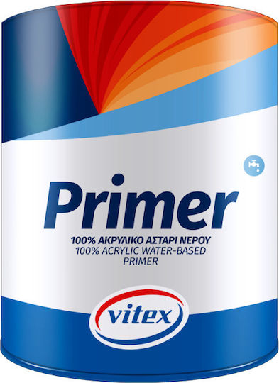 Vitex Primer Primer 100% Acrylic Water Primer Translucent Suitable for Masonry 0.75lt