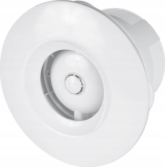 Awenta Bathroom Ventilator Awenta Wxo125h Orbit Fi125mm 160m3/h 16w 230v Humidity Sensor Timer White