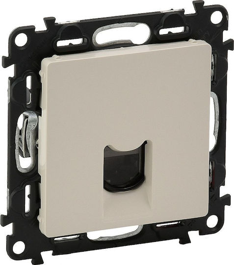 Legrand Valena Life Μονός Μηχανισμός Πρίζας Δικτύου RJ45 Τύπου Cat5e σε Διάφανο Χρώμα 753240