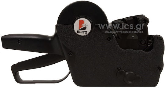 Blitz T107 Mechanical Handheld Label Maker 2 Row in Black Color