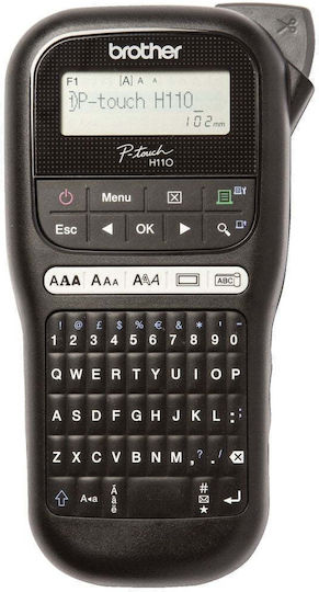 Brother Pt-h110 Electronic Handheld Label Maker in Black Color