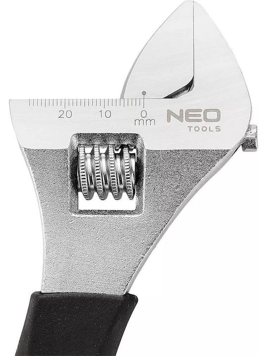 Neo Tools Френски ключ Дължина 200мм с отвор на челюстите до 28мм и антиплъзгаща се дръжка