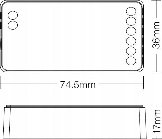 Premium Lux 2 Ασύρματο Dimmer RF FUT036S