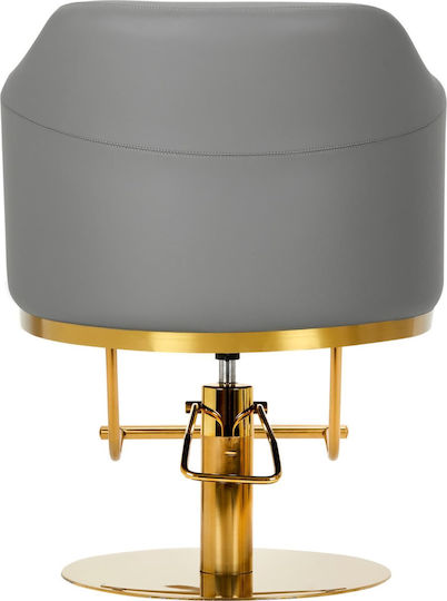 Burgos Gold Grau Friseurstuhl