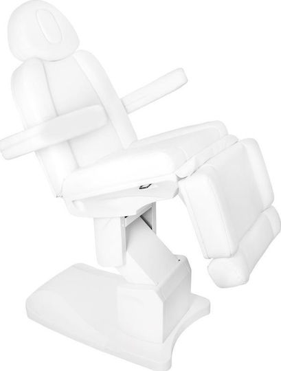 Beauty Chair White with Adjustable Height and Electric Lifting