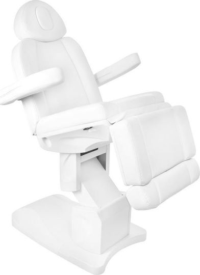 Beauty Chair White with Adjustable Height and Electric Lifting