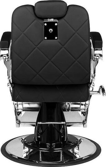 Gabbiano Καρέκλα Κουρείου Μαύρη με Ρυθμιζόμενο Ύψος