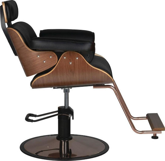 Gabbiano Florence Friseurstuhl Schwarznuss
