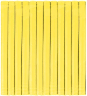 Dafnis Ρόλεϊ Εύκαμπτο Small 10mm σε Κίτρινο Χρώμα 12τμχ