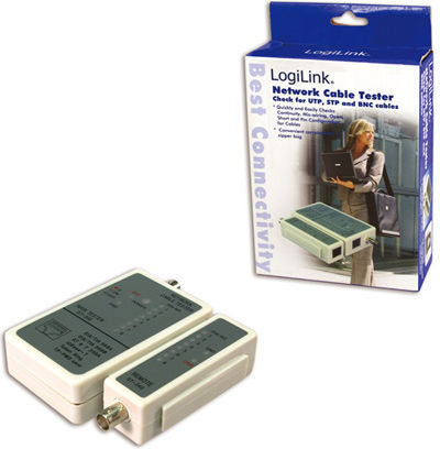 LogiLink WZ0011 Tester Καλωδίων Δικτύου RJ45 / BNC / RJ11 / RJ12