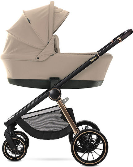 Lorelli Bianca Adjustable 3 in 1 Baby Stroller Suitable for Newborn Beige