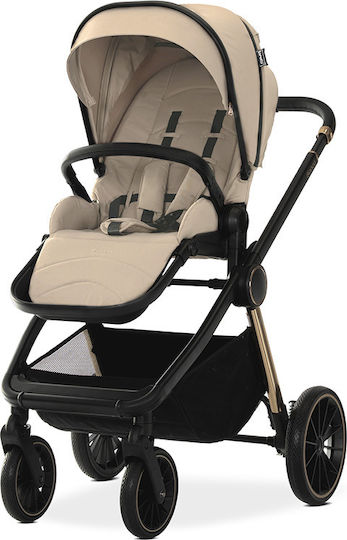 Lorelli Bianca Adjustable 3 in 1 Baby Stroller Suitable for Newborn Beige