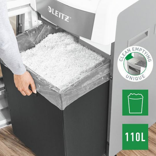 Leitz Καταστροφέας Εγγράφων 10 Φύλλων με Κάδο 110lt