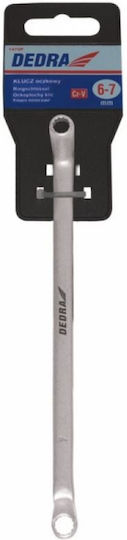 Dedra Double Polygon Wrench Bent with Ratchet Mechanism 16x17mm