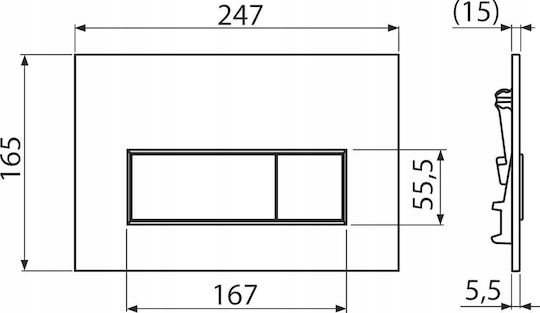 Alcaplast Flush Plate Dual Flush