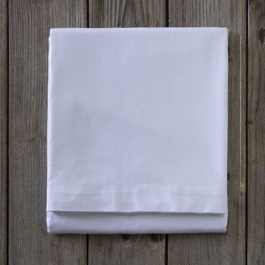 Sprintzio Hotel Sheet White Semi-Double 180x280cm Cotton & Polyester 1pcs
