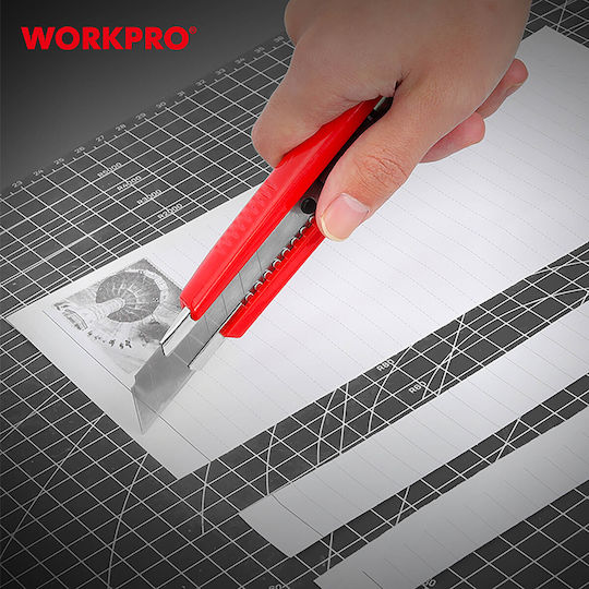 WorkPro Κοπίδι Φαλτσέτα Μοκέτας με Πλάτος Λάμας 9mm