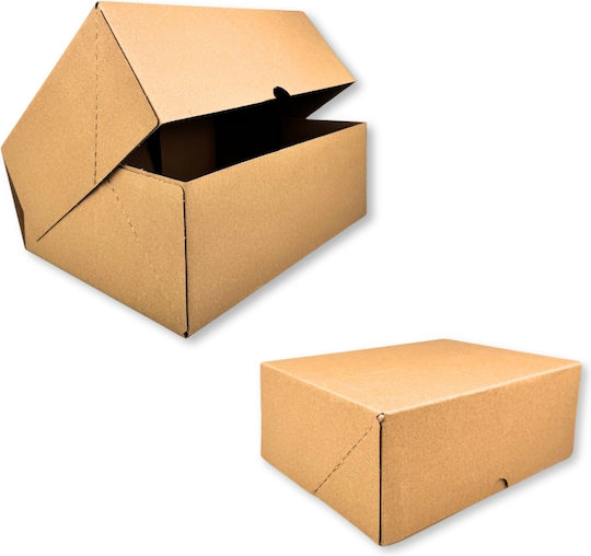 Carton E-shop Shoes Automatic Opening Kraft 38x28,5x13,5cm No95
