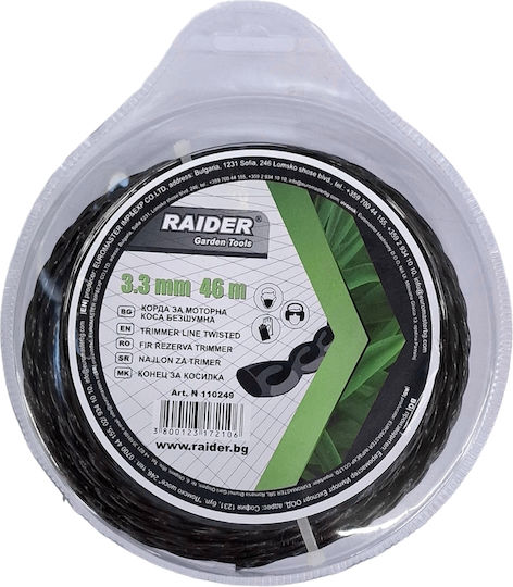Raider Oval Twist Brush Cutter Trimmer Line 3.3mm 46m 110249