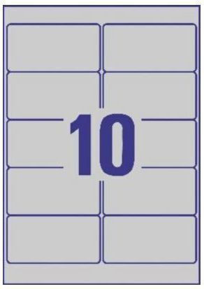 Avery 200 Self-Adhesive Rectangular A4 Labels 96x50.8mm