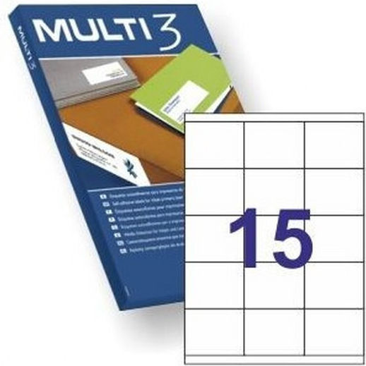 Multi 3 Αυτοκόλλητες Ετικέτες Α4 Ορθογώνιες 70x50.8mm