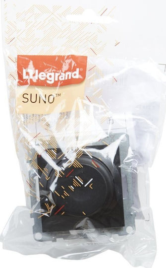 Legrand Suno Recessed Dimmer Switch Without Frame LED Rotary In Black Color