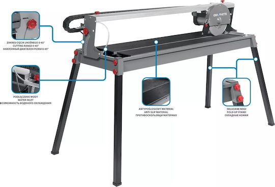 Graphite Κόφτης Πλακιδίων Ηλεκτρικός 1.2kw 1000mm