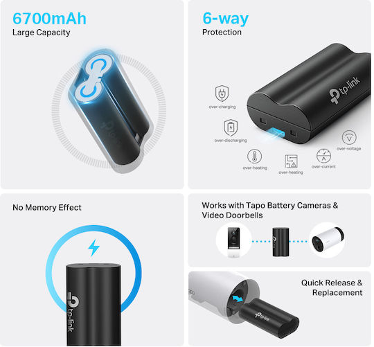 TP-LINK Аксесоари за CCTV Черен TAPO A100