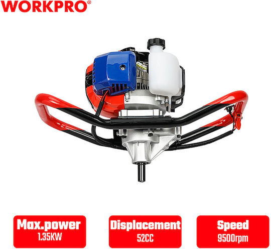 WorkPro Gasoline Earth Auger 52cc WP424006
