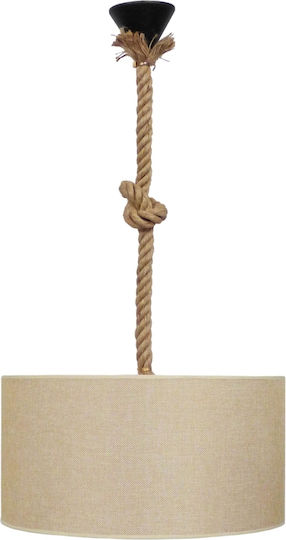 Heronia Lustră Suspendată Bej 20x65cm.
