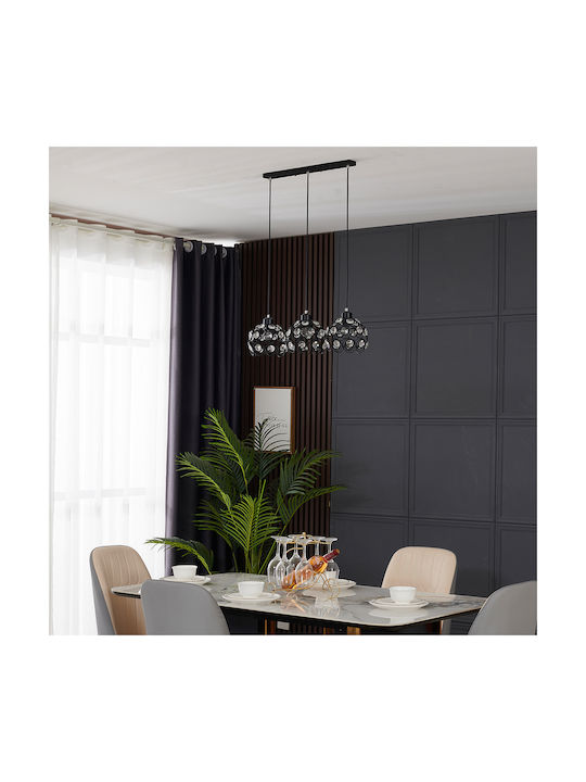 Agora Lighting Reglabil Lustră Florence Calea ferată cu Dulie E27 65x65x90cm.