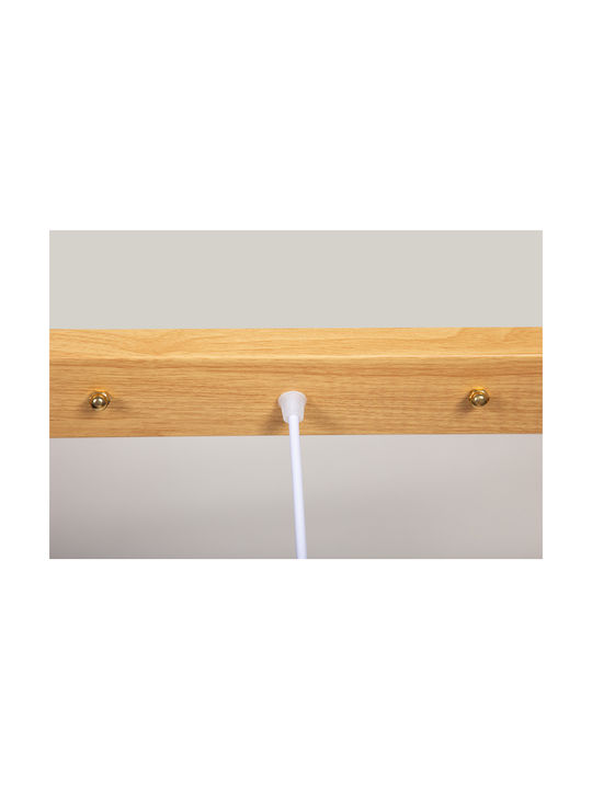 Agora Lighting Ballerina Ρυθμιζόμενο Κρεμαστό Φωτιστικό Λευκό Ράγα με Ντουί E27 82x90x90εκ.