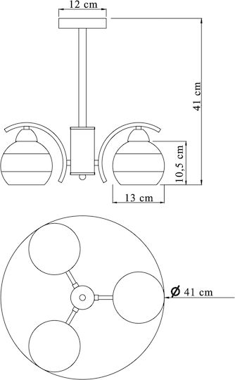 Agora Lighting Κρεμαστό Φωτιστικό Agora Lighting Κρεμαστό Φωτιστικό