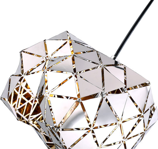 Agora Lighting Verstellbar Hängelampe Comet Raster mit Fassung E27 30x30x176cm.