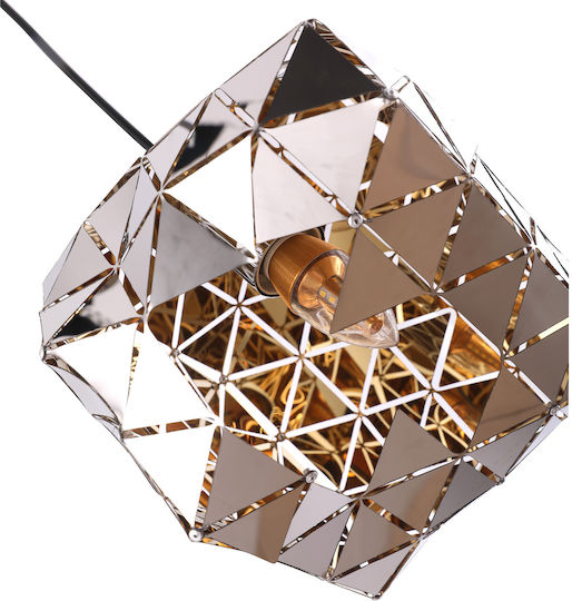 Agora Lighting Verstellbar Hängelampe Comet Raster mit Fassung E27 30x30x176cm.