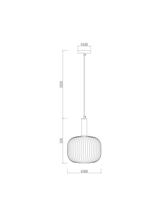 Agora Lighting Reglabil Lustră Francesco Glob 26x26x120cm.