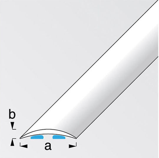 Alfer Aluminium Autocolant Profil Conector Aluminiu pentru Plăci 200x3x0.5cm.