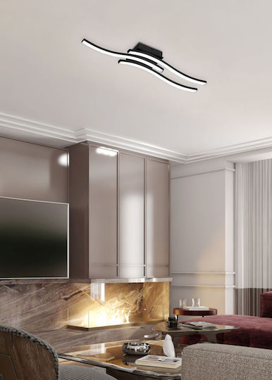 Trio Lighting Route Таванно осветление 56бр Черен с Вграден LED
