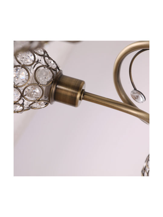 Agora Lighting Таванно Осветително Тяло 59см Златисто с Цокъл E14