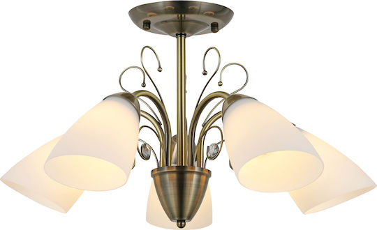 Agora Lighting Таванно осветление Златист с Фасунга E27